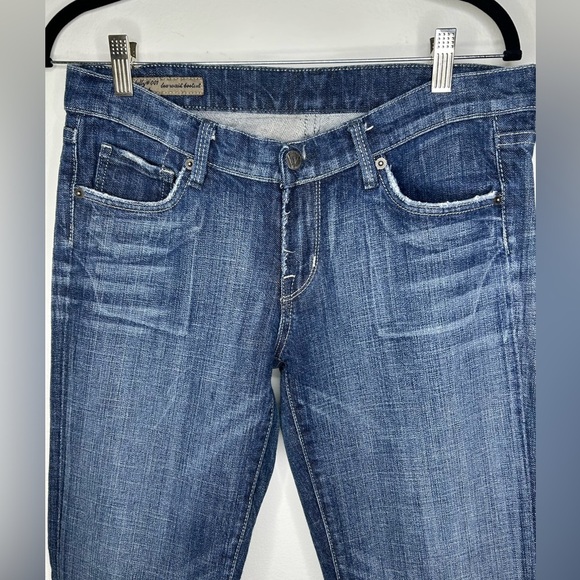 CITIZENS OF HUMANITY Kelly 001 low waist Dark Blue Bootcut jeans Size 29 - Picture 2 of 9